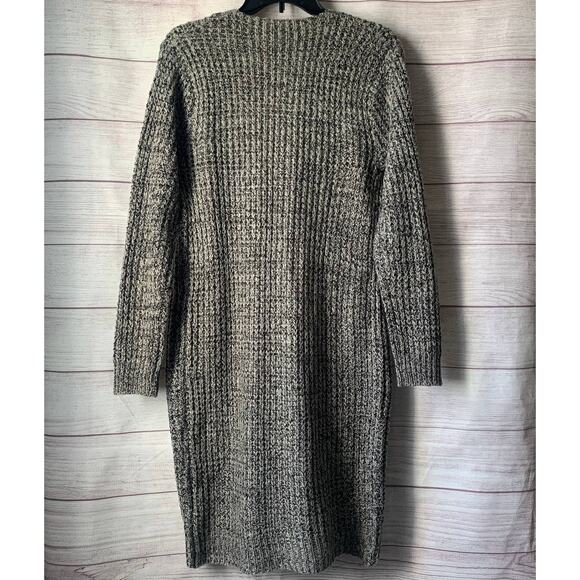 Ashley by 26 International Long Knit Sweater Open Front Pockets Size Medium - Picture 6 of 16